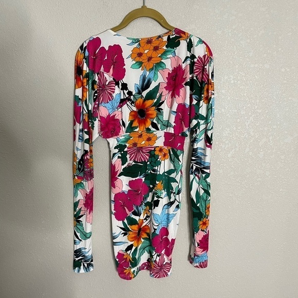 Fashion Nova Tropic Dreams V Neck Bodycon Dress XS - Picture 3 of 6